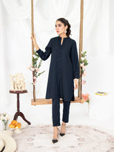 Navy Blue Women CO-ORDS Set Stitched Suit (All Season) VW14-B