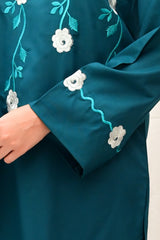 Aqua Green Women CO-ORDS Set Stitched Suit