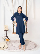 Blue Women CO-ORDS Set Stitched Suit (All Season) VW04-B
