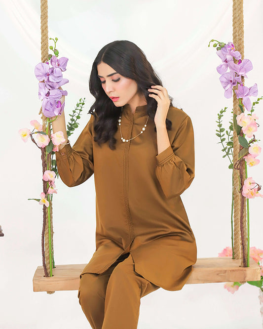 Deep Gold Women CO-ORDS Set (All Season)