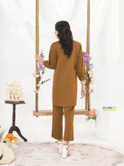 Gold Women CO-ORDS Set Stitched Suit VW05-B