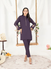 Grape Purple Winter CO-ORDS Set Stitched Suit (All Season) VW12-B