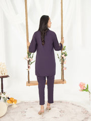 Grape Purple Winter CO-ORDS Set Stitched Suit (All Season) VW12-B