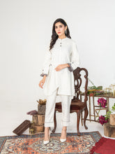 White Geom Women CO-ORDS Set Stitched Suit VW02-B