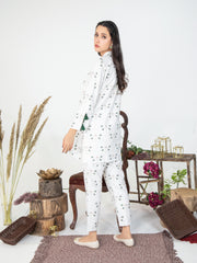 Butterfly Print Women CO-ORDS Set Stitched Suit VW07-A