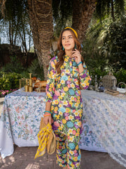 Floral Print Women CO-ORDS Set Stitched Suit (All Season) VW01-C