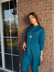 Aqua Green CO-ORDS Set Stitched Suit (All Season) VW05-A