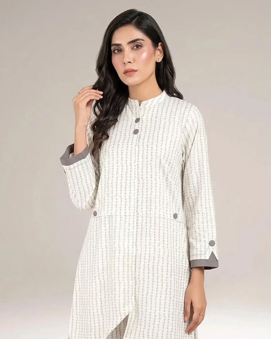 White Geom Women CO-ORDS Set