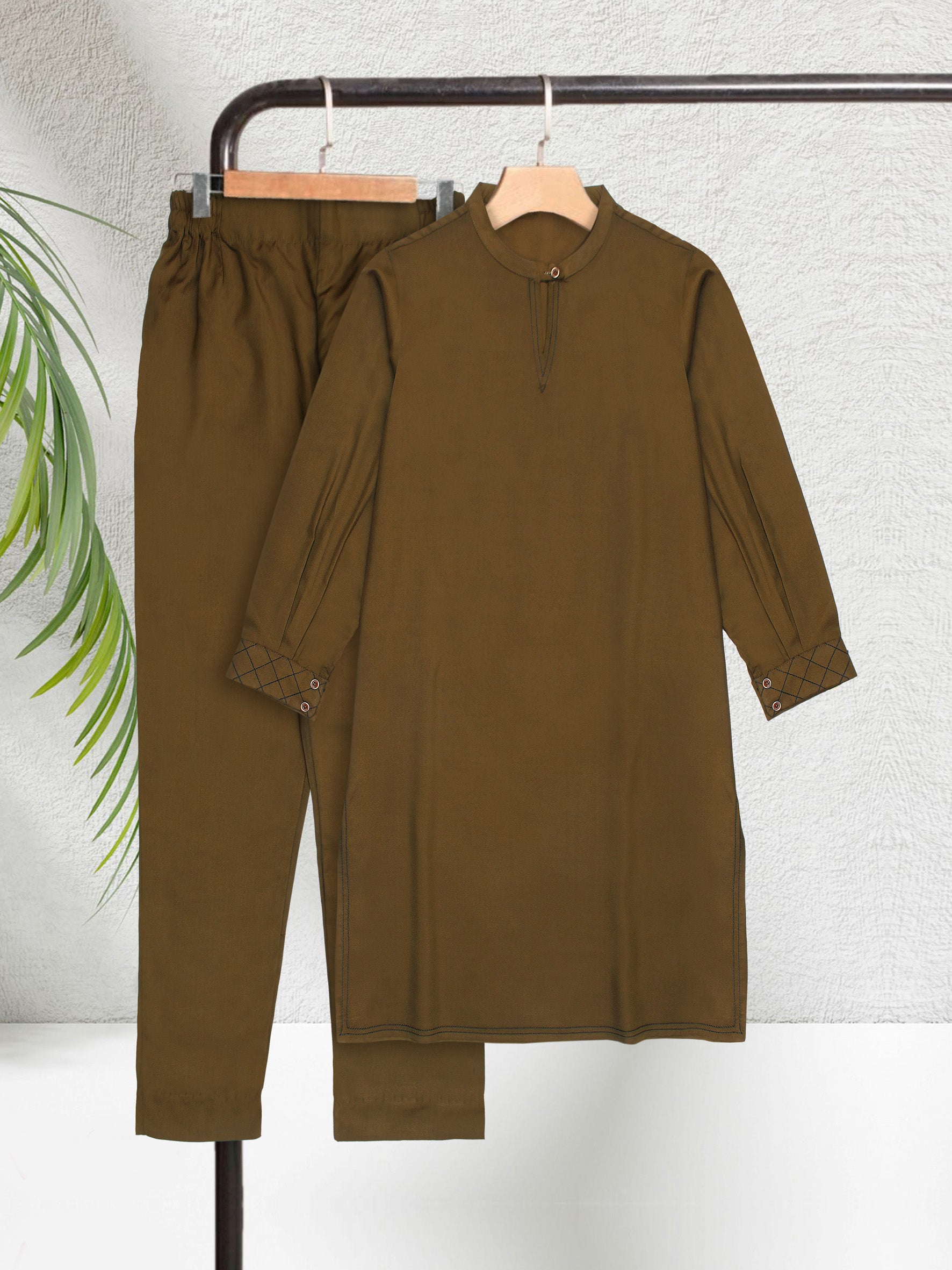 Deep Gold Women CO-ORDS Set Stitched Suit (All Season) VW04-A