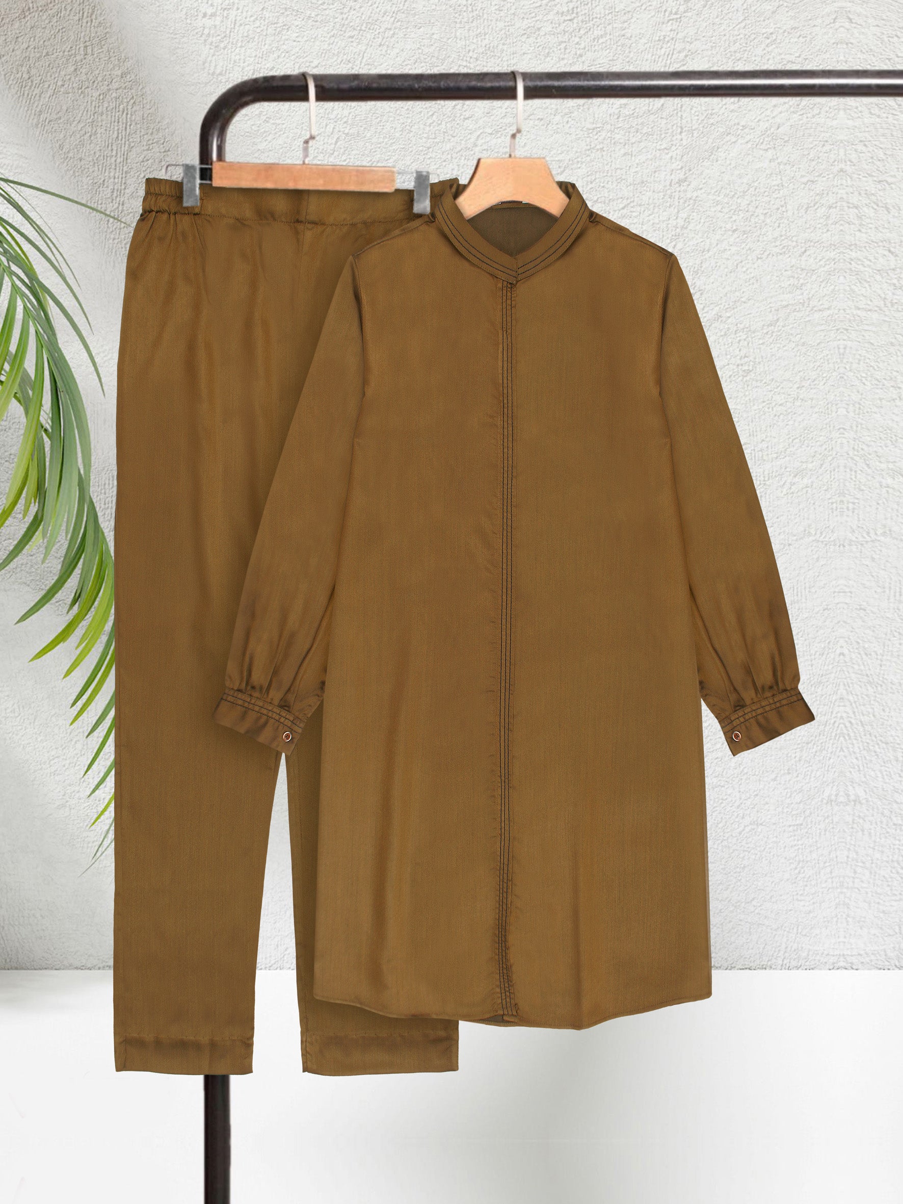 Gold Women CO-ORDS Set Stitched Suit  VW05-B