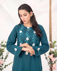 Aqua Green Women CO-ORDS Set Stitched Suit