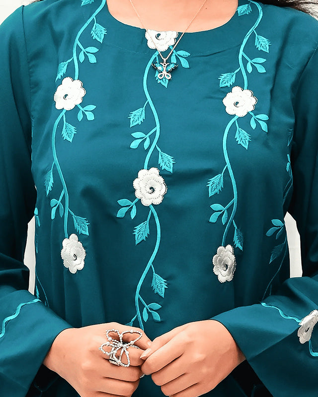 Aqua Green Women CO-ORDS Set Stitched Suit