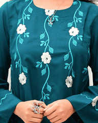 Aqua Green Women CO-ORDS Set Stitched Suit