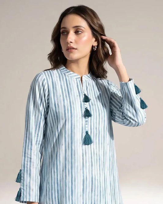 Aqua Strips Women CO-ORDS Set