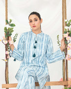 Aqua Stripes Co-ord Set