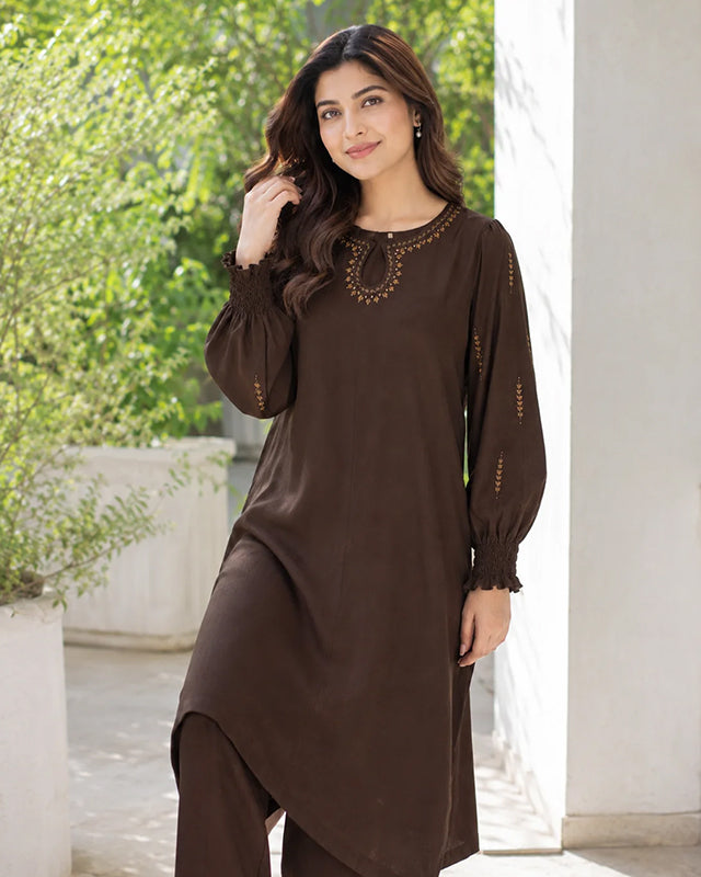 Brown Women CO-ORDS Set (All Season)