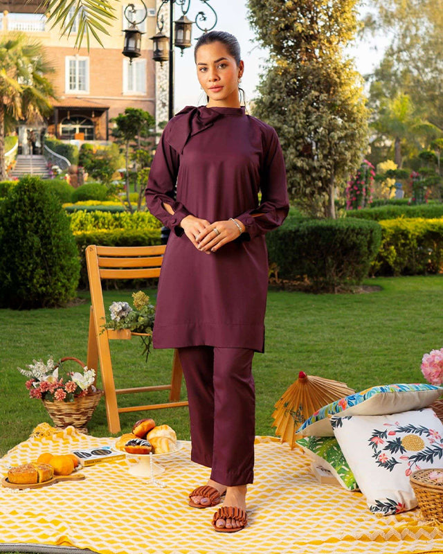 Burgundy Women CO-ORDS Set (All Season)