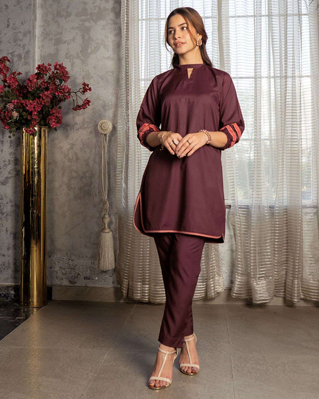 Burgundy Women CO-ORDS Set (All Season)