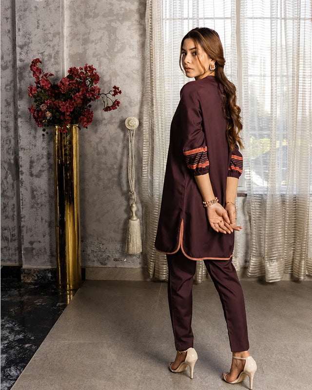Burgundy Women CO-ORDS Set (All Season)