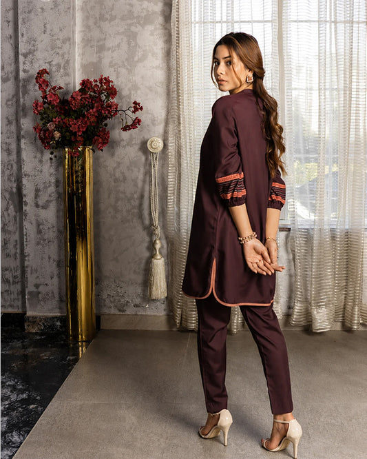 Burgundy Women CO-ORDS Set (All Season)