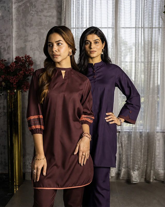 Burgundy Women CO-ORDS Set (All Season)
