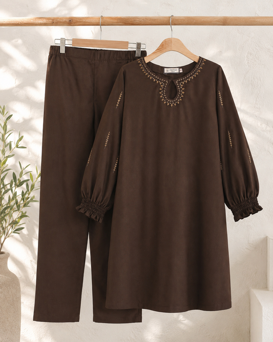 Brown Women CO-ORDS Set (All Season)