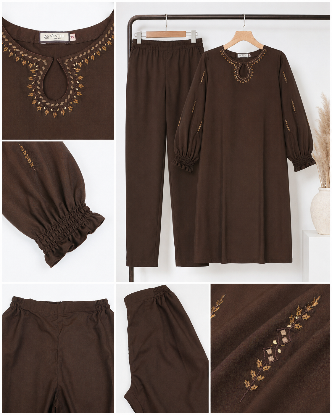 Brown Women CO-ORDS Set (All Season)