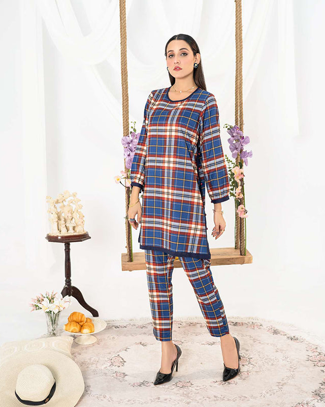 Check Pattern Women CO-ORDS Set (All Season)