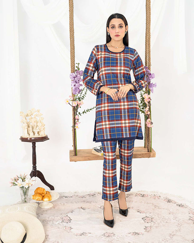 Check Pattern Women CO-ORDS Set (All Season)