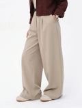 Ivory Wide-Leg Pants front view