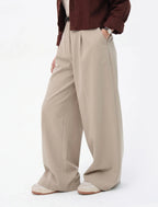 Ivory Wide-Leg Pants front view