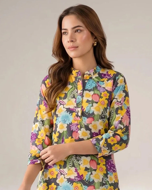 Floral Print Women CO-ORDS Set (All Season)