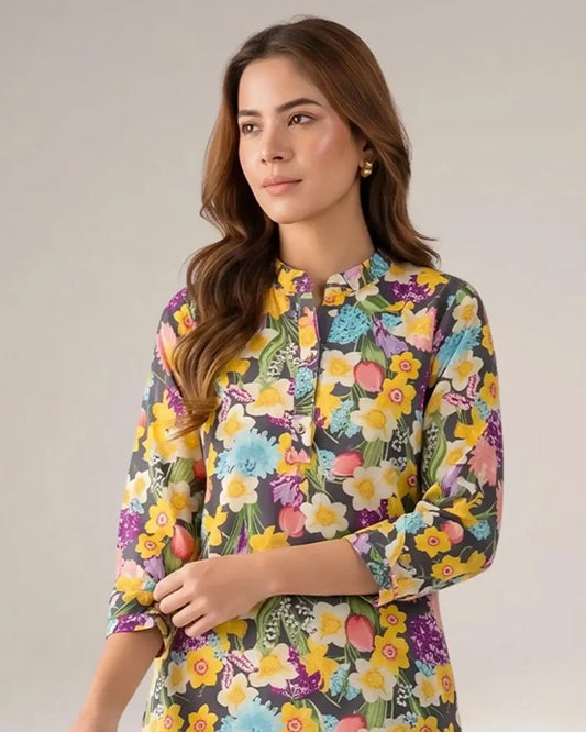 Floral Print Women CO-ORDS Set (All Season)