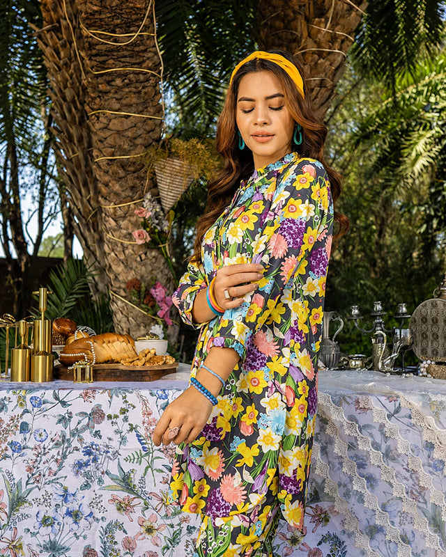 Floral Print Women CO-ORDS Set (All Season)