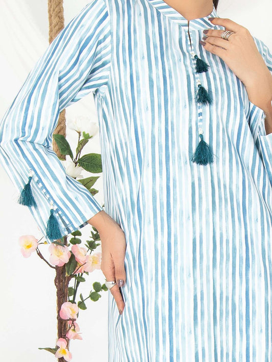 Aqua Strips Women CO-ORDS Set