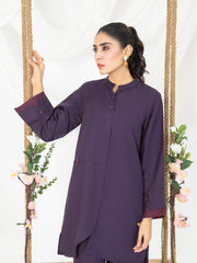 Purple Women CO-ORDS Set Stitched Suit (All Season) VW02-A