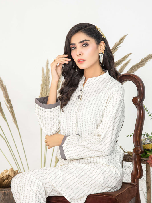 White Geom Women CO-ORDS Set