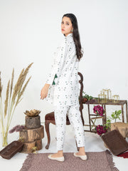 Butterfly Print Women CO-ORDS Set Stitched Suit VW07-A