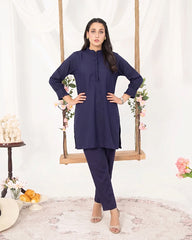 Navy Blue Women CO-ORDS Set (All Season)