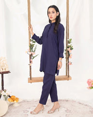 Navy Blue Women CO-ORDS Set (All Season)