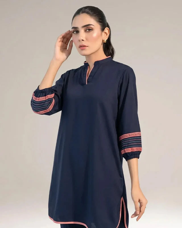 Navy Blue Women CO-ORDS Set (All Season)