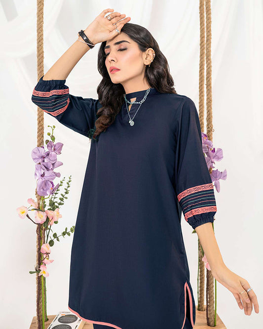Navy Blue Women CO-ORDS Set (All Season)