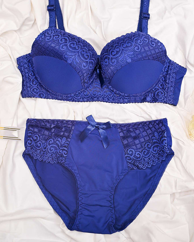 Bra & Brief Set - Blue