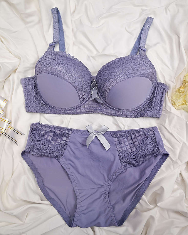Bra & Brief Set - Light Purple
