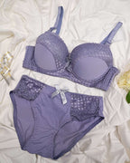 Bra & Brief Set - Light Purple