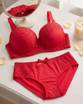 Bra & Brief Set - Red