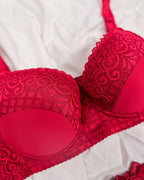 Bra & Brief Set - Red
