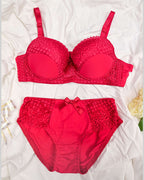 Bra & Brief Set - Red