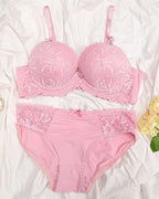 Bra & Brief Set - Light Pink