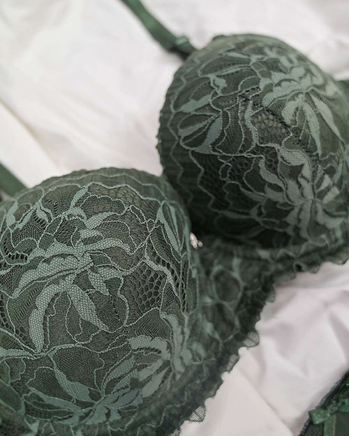 Bra & Brief Set - Olive Green